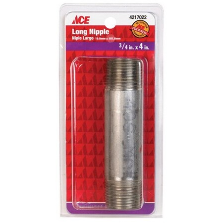 Smith-Cooper S8344NI006040CS 0.75 x 4 in. Stainless Nipple 4217022